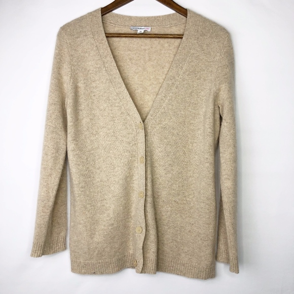 Isaac Mizrahi Sweaters - ISAAC MIZRAHI Live Tan Cashmere Cardigan EUC - XS